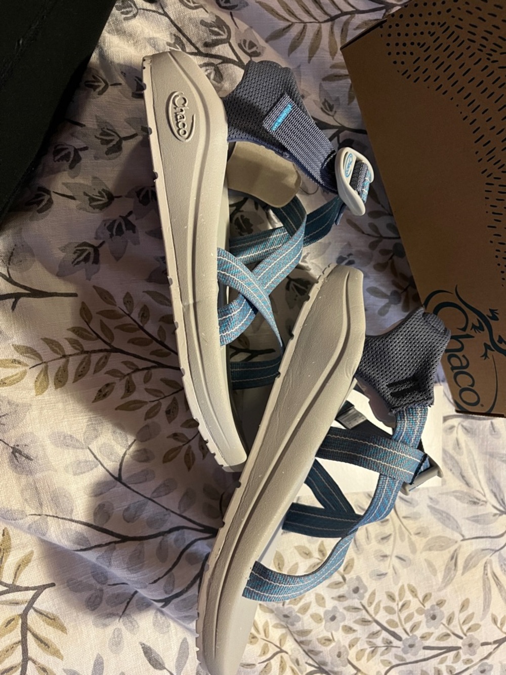 Chaco Cushz Women's Sandals Frond Pacific - blue/gray - Picture 4 of 4